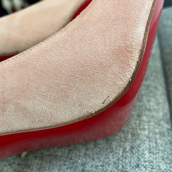 Christian Louboutin Décolleté (Kate) 100, Dusty Pink Suede EU38.5 (fits a US8) - Picture 8 of 8
